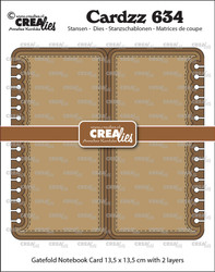 Crealies stanssi Gatefold Notebook Card Square
