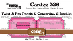 Crealies stanssi Twist & Pop A3, Panels & Concertino & Booklet tickets horizontal