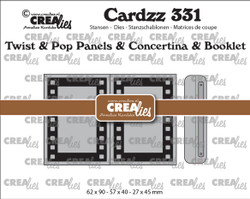 Crealies stanssi Twist & Pop B5, Panels & Concertino & Booklet filmstrip