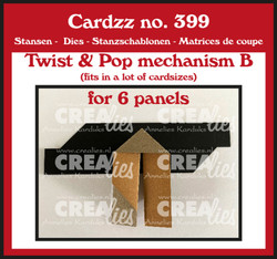 Crealies stanssi Twist mechanism B Straight for 6 panels