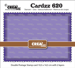 Crealies stanssi Double Card Postage Stamp