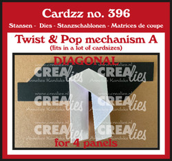 Crealies stanssi  Twist & Pop A Diagonal for 4 panels
