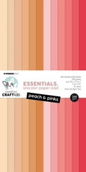 Studio Light CraftLab Unicolor -paperipakkaus Peach & Pinks, 15 x 30 cm