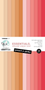 Studio Light CraftLab Unicolor -paperipakkaus Peach & Pinks, 15 x 30 cm