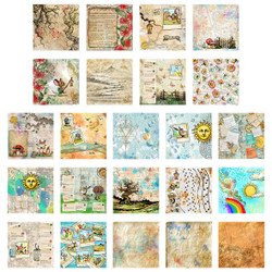 Creative Ember Designs Art Journal -kirja The Travellers, 20 × 20 cm