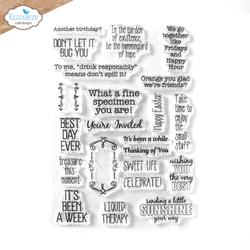 Elizabeth Craft Designs leimasin Playful Sentiments