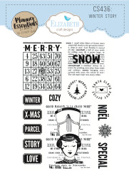 Elizabeth Craft Designs leimasin Winter Story