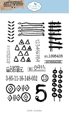 Elizabeth Craft Designs leimasin Scribbles