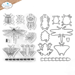 Elizabeth Craft Designs leima- ja stanssisetti Beetles and Bugs