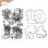 Elizabeth Craft Designs leima- ja stanssisetti Deck the Halls