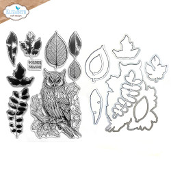 Elizabeth Craft Designs leima- ja stanssisetti Golden Season