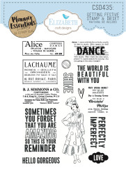 Elizabeth Craft Designs leima- ja stanssisetti Getting Festive