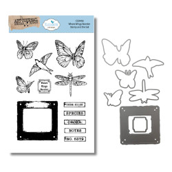 Elizabeth Craft Designs leima- ja stanssisetti Where Wings Wander