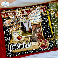 Elizabeth Craft Designs leima- ja stanssisetti Seasonal Words & Leaves