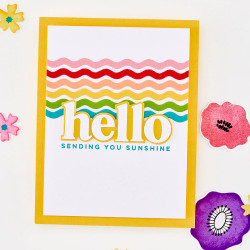  Hero Arts stanssi Squiggly Rectangle Frames 