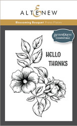 Altenew Press Plate Blossoming Bouquet -levy
