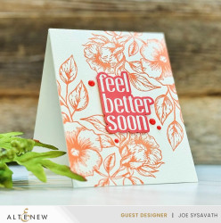 Altenew Press Plate Blossoming Bouquet -levy