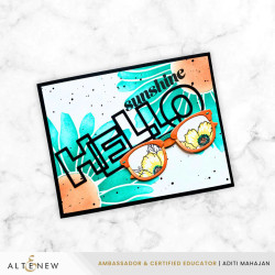 Altenew stanssi Outlined Hello