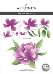 Altenew stanssi Pink Star Tulip