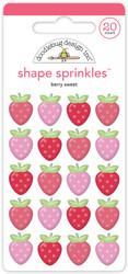 Doodlebug Shape Sprinkles tarrat, Berry Sweet