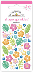 Doodlebug Shape Sprinkles tarrat, Summer Fun, Island Tropics
