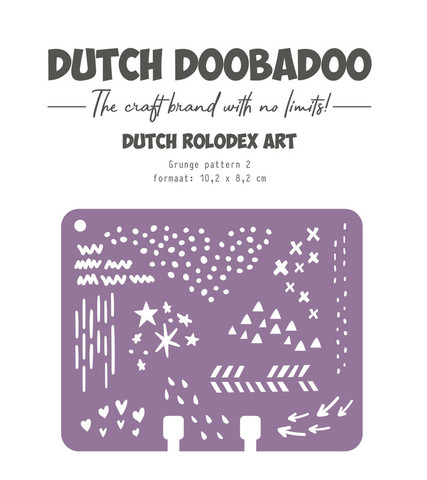 Dutch Doobadoo Rolordex Art -sapluuna Grunge Pattern 2