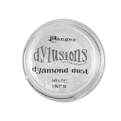 Dylusions Dyamond Dust -pigmenttijauhe, sävy White Linen