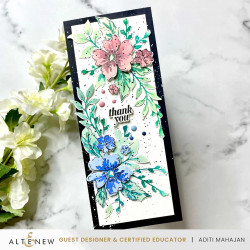 Altenew Dynamic Duo: Painted Floral Swag -leimasin- ja sapluunasetti