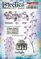 PaperArtsy Eclectica leimasin Alison Bomber, Winter Grasses Edition