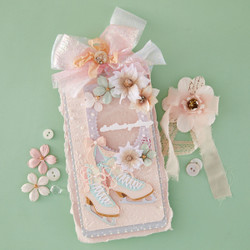 Spellbinders 3D kohokuviointikansio Christmas Blush, Sparkling Trees + stanssi