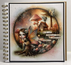 Maremi's Small Art Collage Ephemera -kirjanen Magical Forest Stories