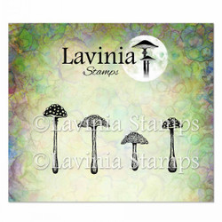 Lavinia Stamps leimasin Purple Cap Mushrooms