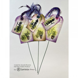 Lavinia Stamps leimasin Rosemary & Thyme Pots