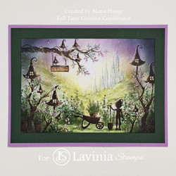 Lavinia Stamps leimasin Wheelbarrow