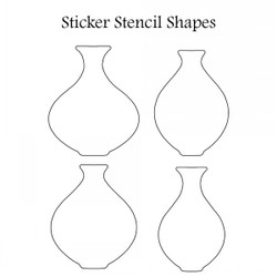 Lavinia Stamps Sticker Stencils 10 -sapluunat Mini Bottle Collection