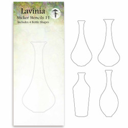 Lavinia Stamps Sticker Stencils 11 -sapluunat Tall Bottle Collection