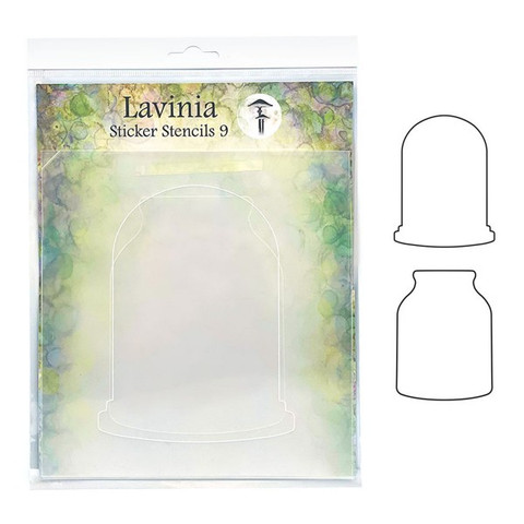 Lavinia Stamps Sticker Stencils 9 -sapluunat Moon Jar