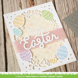 Lawn Fawn stanssi Easter Egg Backdrop