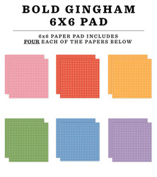Echo Park Gingham, Bold -paperipakkaus, 6
