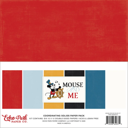 Echo Park Mouse And Me, Solids -paperipakkaus, 12
