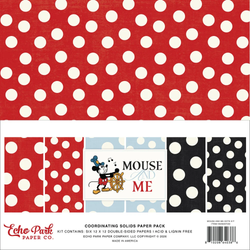 Echo Park Mouse And Me, Solids Polka Dot -paperipakkaus, 12