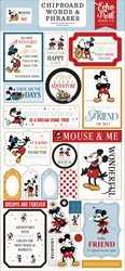Echo Park Mouse And Me Chipboard Words & Phrases -tarrat