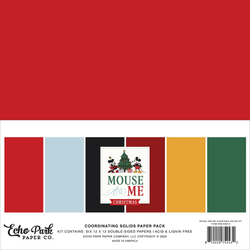 Echo Park Mouse And Me Christmas, Solids -paperipakkaus, 12