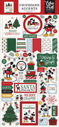 Echo Park Mouse And Me Christmas Chipboard Accents -tarrat