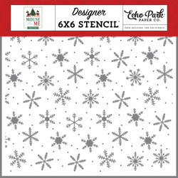 Echo Park sapluuna Mouse And Me Christmas, Seasonal Snowflakes