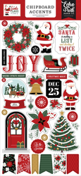 Echo Park Santa Claus Chipboard Accents -tarrat