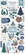 Echo Park Snowy Day Chipboard Accents -tarrat