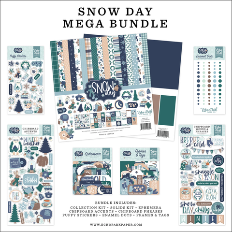 Echo Park Snowy Day Mega Bundle -setti