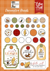 Echo Park Winnie the Pooh Autumn Decorative Brads -koristeet