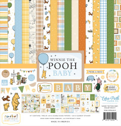Echo Park Winnie the Pooh Baby -paperipakkaus, 12
